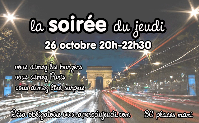 La Soirée du Jeudi : soirée mystère à Paris le 26/10