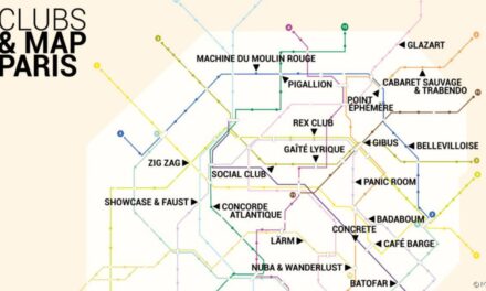 La carte du métro des clubs parisiens