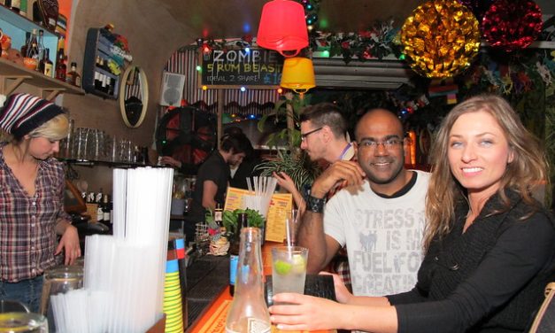 The bar of the Apero du Jeudi at London